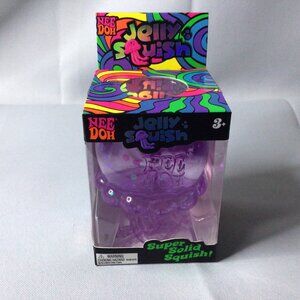 Nee Doh Purple Jelly Squish Sensory Toy 3.5" Tall (1 Jellysquish Per Order)